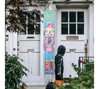 Striscione Natalizio Per Porta Cartello Della Decalcomanie Da Muro