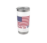 Striscione Patriottico Rosso Bianco Blu Stelle E Strisce Bicchiere termico in acciaio inox doppia parete