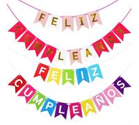 Striscione per celebrazioni, colorato, decorazione a tema macaron, per compleanni di ragazze (E)