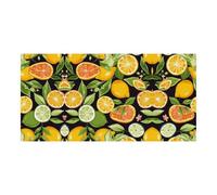 Striscione per eventi, stampa con motivo di agrumi, resistente, riutilizzabile, decorazione per feste, perfetta per feste, riunioni aziendali e celebrazioni