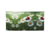 Striscione per feste con coccinella su margherita, decorazioni per tutte le occasioni, per il Ringraziamento, feste di compleanno e molto altro ancora