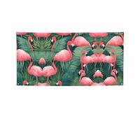 Striscione per feste con fenicottero rosso e piante grasse, decorazioni per tutte le occasioni, per il Ringraziamento, feste di compleanno e molto altro ancora