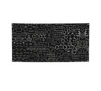 Striscione per feste con illustrazione astratta scienza chimica stampa 3D, decorazioni per tutte le occasioni, per il Ringraziamento, feste di compleanno e molto altro ancora