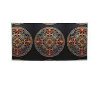 Striscione per feste con medaglione multi stampa, decorazioni per tutte le occasioni, per il Ringraziamento, feste di compleanno e molto altro ancora