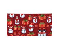 Striscione per feste con simpatico pupazzo di neve, per affari, eventi, compleanni, decorazioni per feste, interni o esterni