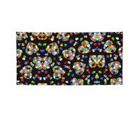 Striscione per feste con stampa a forma di cuore per la consapevolezza dell'autismo, striscione per tutti gli eventi, bandiere luminose per compleanno, Ringraziamento e molto altro ancora