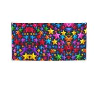 Striscione per feste con stampa a stelle colorate, decorazioni per tutte le occasioni, per il Ringraziamento, feste di compleanno e molto altro ancora
