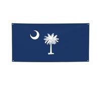 Striscione per feste con stampa bandiera della Carolina del Sud, striscione per tutti gli eventi, bandiere luminose per compleanno, Ringraziamento e molto altro ancora