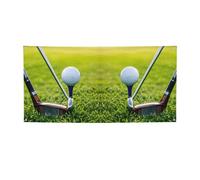 Striscione per feste con stampa campo da golf, striscione per tutti gli eventi, bandiere luminose per compleanno, Ringraziamento e altro ancora