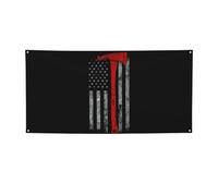 Striscione per feste con stampa con ascia da pompiere, decorazione per tutte le occasioni, per il Ringraziamento, feste di compleanno e molto altro ancora