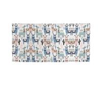 Striscione per feste con stampa di cactus tropicali con lama e animali, striscione per tutti gli eventi, bandiere luminose per compleanno, Ringraziamento e molto altro ancora