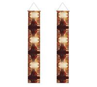 Striscione per feste con stampa di Città Proibita e gatti, decorazione per patio, adatto per feste di laurea e decorazioni per patio