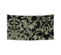 Striscione per feste con stampa di denaro con segno del dollaro, decorazione per esterni di Natale di Halloween, durevole cartello da appendere per riunioni di feste