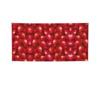 Striscione per feste con stampa di fragole rosse, decorazioni per tutte le occasioni, per il Ringraziamento, feste di compleanno e molto altro ancora