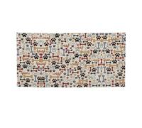 Striscione per feste con stampa di ossa e zampe, decorazioni per tutte le occasioni, per il Ringraziamento, feste di compleanno e molto altro ancora