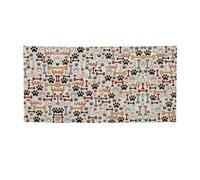 Striscione per feste con stampa di ossa e zampe, striscione per tutti gli eventi, bandiere luminose per compleanno, Ringraziamento e molto altro ancora