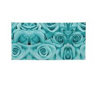 Striscione per feste con stampa di rose turchesi, decorazioni per tutte le occasioni, per il Ringraziamento, feste di compleanno e molto altro ancora