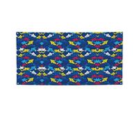 Striscione per feste con stampa di squalo, decorazioni per tutte le occasioni, per il Ringraziamento, feste di compleanno e molto altro ancora