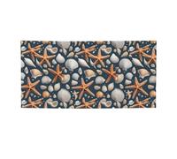 Striscione per feste con stampa di stelle marine e conchiglie per affari, eventi, compleanni, decorazioni per feste, interni o esterni