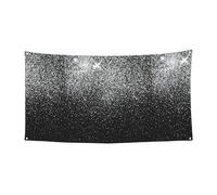 Striscione per feste con stampa glitter argento lucido per raduni festival decorazione resistente ai raggi UV adatta per Halloween Bar spazi soggiorno