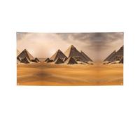 Striscione per feste con stampa piramidi d'Egitto, decorazioni per tutte le occasioni, per il Ringraziamento, feste di compleanno e molto altro ancora