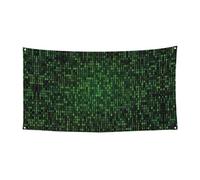 Striscione per feste di carnevale con stampa dell'era hacker, decorazione per feste all'aperto per feste festive da appendere sfondo per giardino