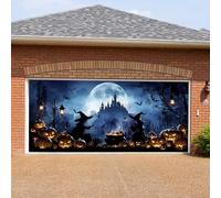 Striscione per garage di Halloween: squisita lavorazione artigianale e colori garantiscono una grande vacanza e un'esperienza incomparabile e gioiosa02 (D, 480 x 210 cm)