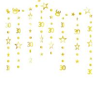 Striscione per il 30° compleanno, striscione per il 30° compleanno con paillettes color oro, decorazioni per il 30° compleanno lunghe 3 m, striscione per il 30° compleanno per uomini e donne