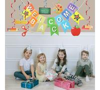 Striscione Per Il Ritorno A Scuola Benvenuti Benvenuto Di Decorazione