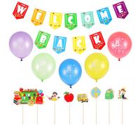 Striscione Per Il Ritorno A Scuola Palloncini Benvenuto Di Decorazioni