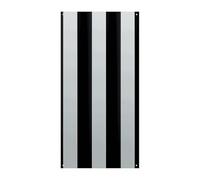 Striscione per porta a strisce bianche e nere, decorazione stagionale per copertura della porta verticale, sfondo durevole per decorazione del giardino del portico delle feste 178 x 90 cm
