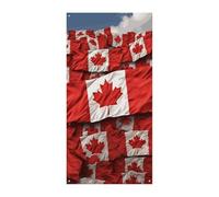 Striscione per porta con bandiera canadese, decorazione verticale stagionale, sfondo durevole per feste, portico, ingresso, giardino, decorazione 178 x 89 cm