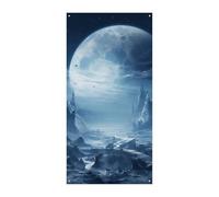 Striscione per porta con immagini di splendidi paesaggi, decorazione per porta verticale stagionale, sfondo durevole per feste, portico, ingresso, giardino, decorazione 178 x 89 cm