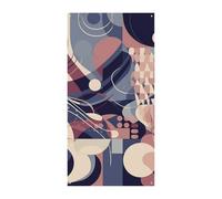Striscione per porta con linee geometriche astratte, decorazione per porta verticale stagionale, sfondo durevole per feste, portico, ingresso, giardino, decorazione 178 x 89 cm