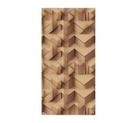 Striscione per porta con motivo cuboide 3D, decorazione per porta verticale stagionale, sfondo durevole per feste, portico, ingresso, giardino, decorazione 178 x 89 cm