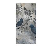 Striscione per porta con motivo uccello, decorazione verticale stagionale, durevole sfondo per feste, portico, ingresso, giardino, decorazione 178 x 80 cm