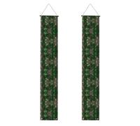 Striscione per porta con stampa serpente verde per interni ed esterni, per porta d'ingresso, decorazioni per giardino e feste