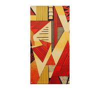 Striscione per porta con stampe in stile africano, decorazione per porta verticale stagionale, sfondo durevole per feste, portico, ingresso, giardino, decorazione 178 x 89 cm
