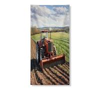 Striscione per porta del trattore a molla, 91 x 182 cm, da appendere alla porta d'ingresso, per interni ed esterni, fattoria, ingresso, sfondo, forniture