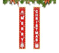 Striscione per porta di Natale, decorazione per le vacanze con luce LED, decorazione da parete, per porta d'ingresso, cortile, giardino, patio, riunione di famiglia, sfondo foto di quartiere