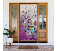 Striscione per porta d'ingresso, 182 x 89 cm, per interni ed esterni | Decorazione colorata differente del partito delle coperture di porta della stampa dei quadrati per la decorazione domestica