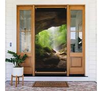 Striscione per porta d'ingresso, 182 x 89 cm, per interni ed esterni | Decorazione naturale del partito delle coperture della porta della stampa della grotta per la decorazione