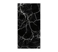 Striscione per porta in marmo nero, decorazione stagionale per copertura della porta verticale, sfondo durevole per portico per feste, ingresso, decorazione del giardino 178 x 90 cm