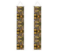 Striscione per porta rurale con api e fiori selvatici, striscioni decorativi da appendere per interni ed esterni, per feste e celebrazioni
