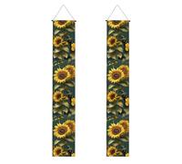 Striscione per portico con stampa di farfalle floreali e girasole, striscione per esterni, decorazioni per il Ringraziamento, per tutte le celebrazioni