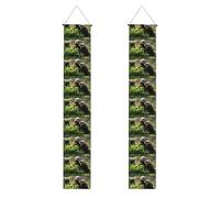 Striscione per portico con stampa di furetto, decorazione per feste e cerimonie