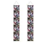 Striscione per portico con stampa di Torri Eiffel, striscione per esterni, decorazioni per il Ringraziamento, per tutte le celebrazioni