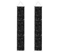 Striscione per portico con stampa glitterata bianca e nera, striscione per esterni, decorazioni per il Ringraziamento, per tutte le celebrazioni