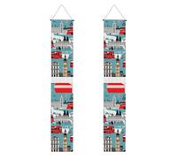 Striscione per portico con stampa "I Like London", per esterni, decorazioni per il Ringraziamento, per tutte le celebrazioni