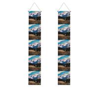 Striscione per portico con stampa montagne rocciose, striscione esterno, decorazioni del Ringraziamento, per tutte le celebrazioni